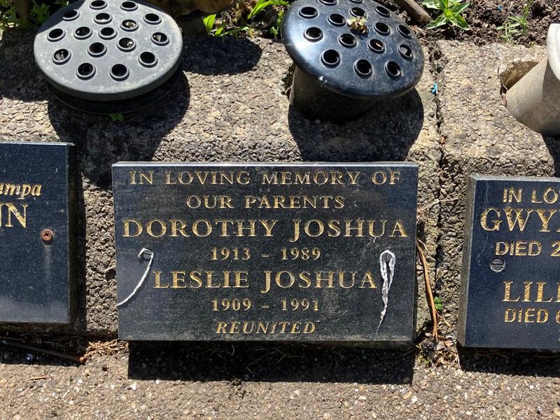 Granite memorial plaque before cleaning